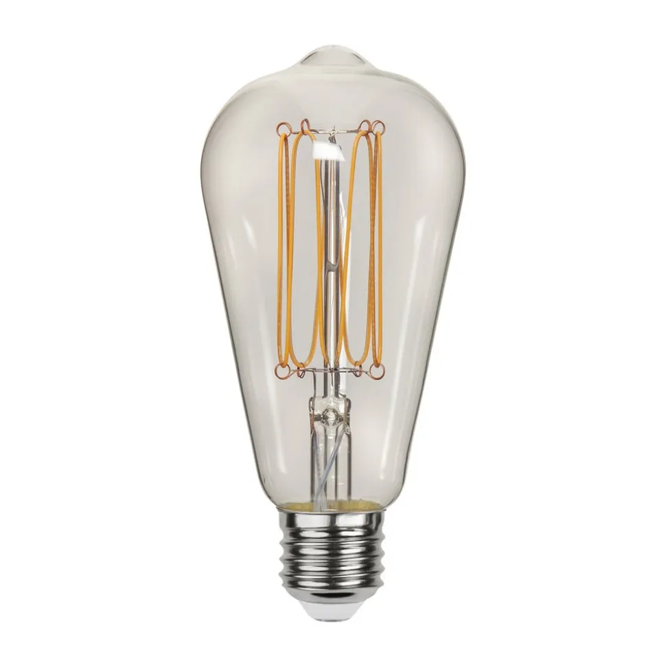 LED-pære ST64 Filamentpære E27 3,8W 1800K dæmpbar