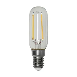 LED-pære T25, E14, klar, glødetråd, 1,8 W, 2.700 K