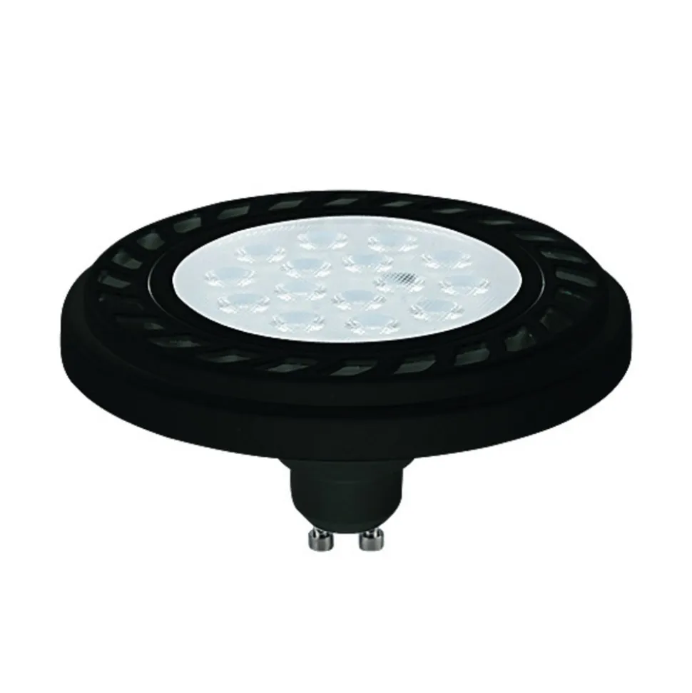 LED-reflektor GU10 ES111 9W 30° sort 3.000K