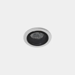 LEDS-C4 Eko indbygningsspot til udendørs brug, hvid, Ø 7,5 cm, aluminium