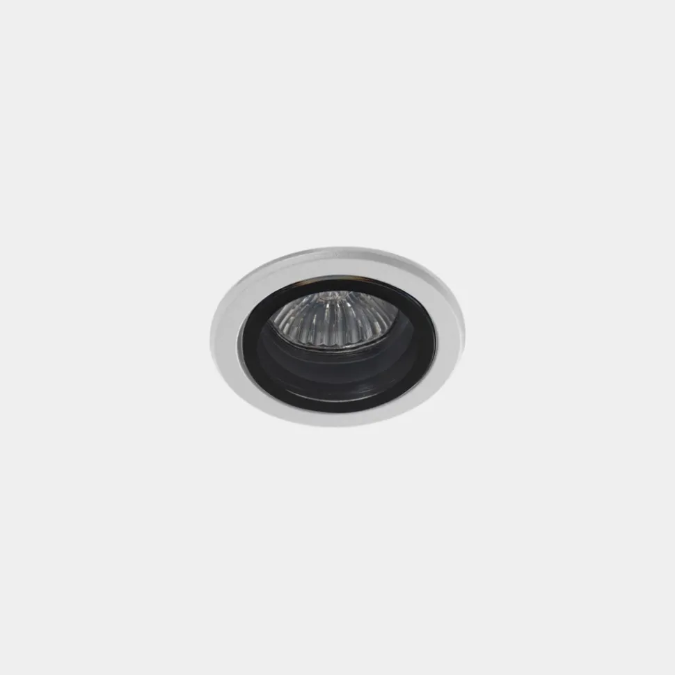 LEDS-C4 Eko indbygningsspot til udendørs brug, hvid, Ø 7,5 cm, aluminium