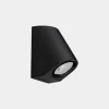 LEDS-C4 Eko skrå udendørs væglampe, sort, bredde 7 cm