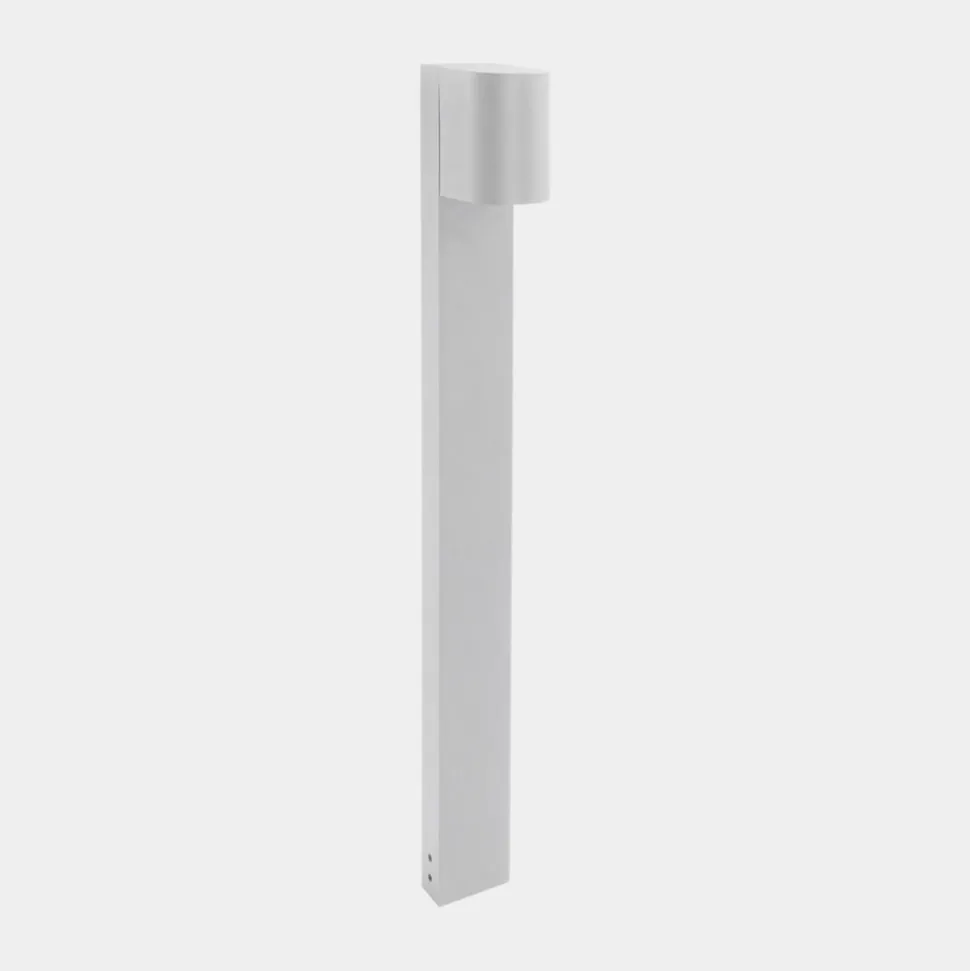 LEDS-C4 Eko Standard LED-vejlampe, hvid, højde 80 cm, aluminium