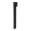 LEDS-C4 Eko Standard LED-vejlampe, sort, højde 80 cm, aluminium