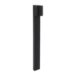 LEDS-C4 Eko Standard LED-vejlampe, sort, højde 80 cm, aluminium