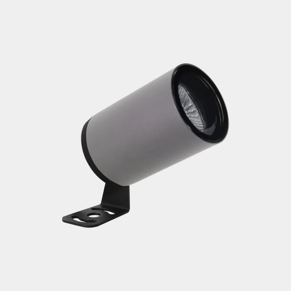 LEDS-C4 Eko udendørs spotlampe, grå, højde 15,7 cm, aluminium