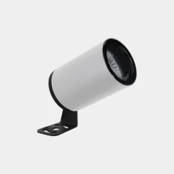 LEDS-C4 Eko udendørs spotlampe, hvid, højde 15,7 cm, aluminium