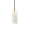 LEDS-C4 Glam hængelampe, hvidt glas, højde 31 cm
