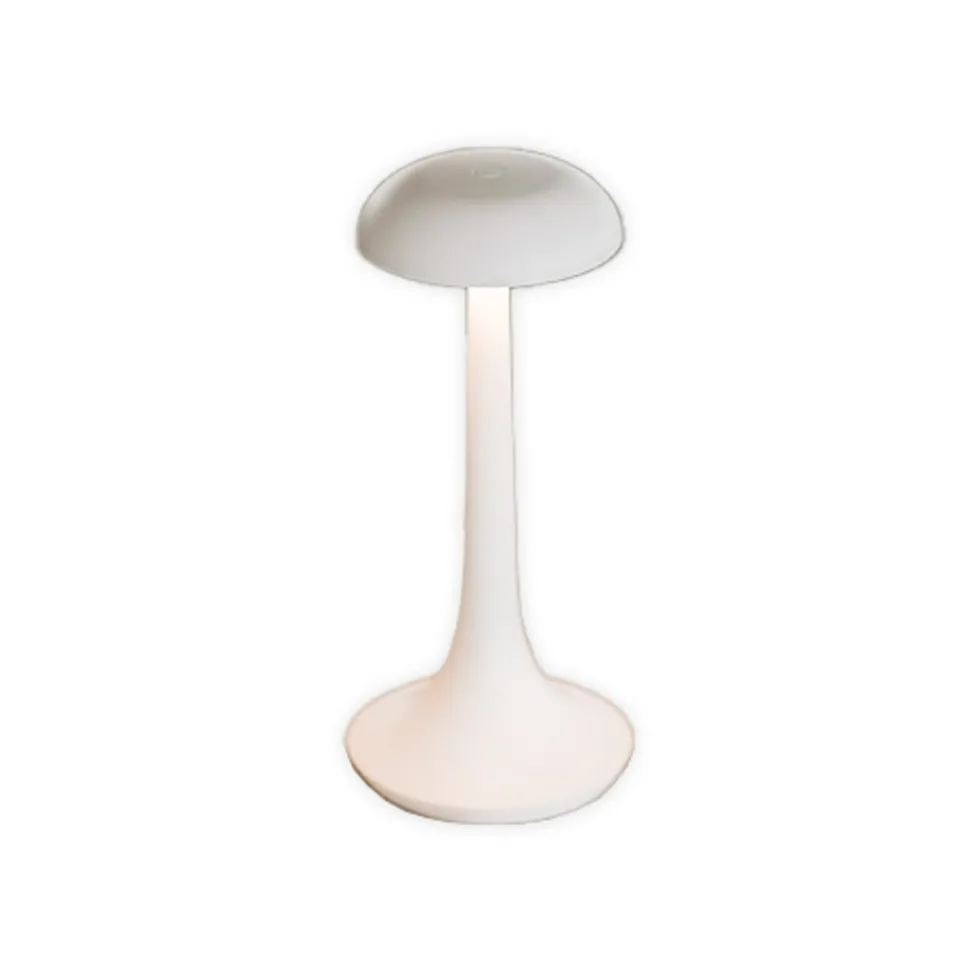 LEDS-C4 LED-bordlampe Portobello, hvid, dæmper, ABS