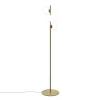 LEDS-C4 LED-gulvlampe Perlina, højde 170 cm, guldfarvet