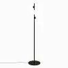 LEDS-C4 LED-gulvlampe Perlina, højde 170 cm, sort, stål