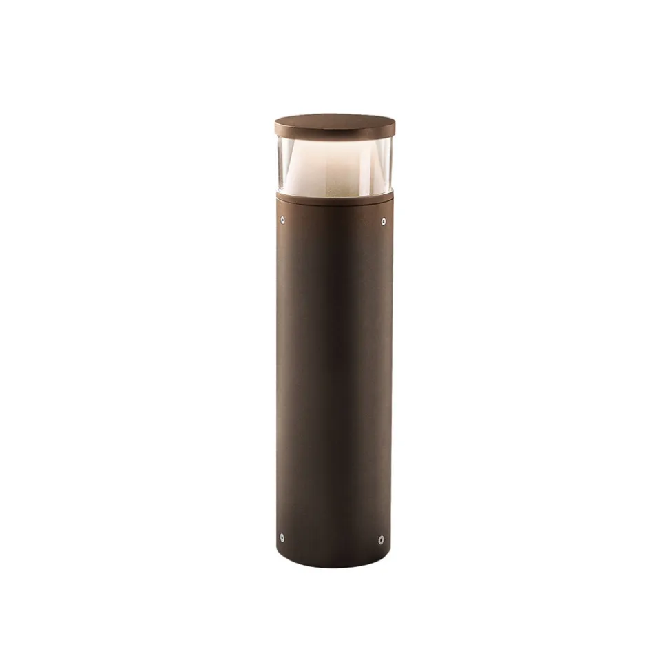LEDS-C4 LED-sokkellampe Dan, brun, aluminium, plast