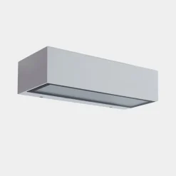 LEDS-C4 Udendørs LED-væglampe Nemesis, hvid, bredde 19,5 cm