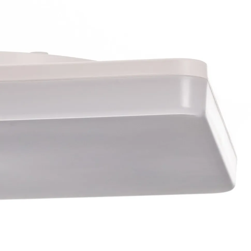 LED-sensorloftlampe Pronto, kantet, 33x33cm