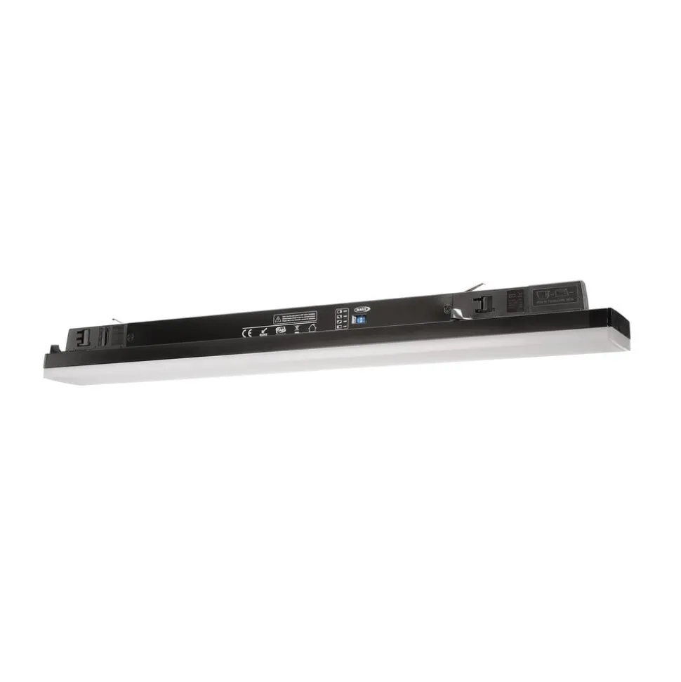 LED-skinnelampe LINEAR PRO sort 930 60 cm 3-kredsløb DALI
