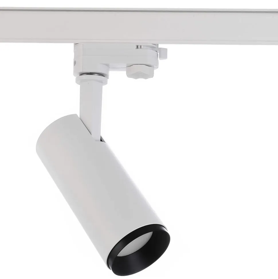 LED-skinnespot Lucea 3-faset 10W hvid