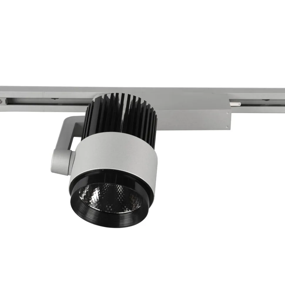 LED-skinnespot Radiator til DUOline, titanium mat, CCT