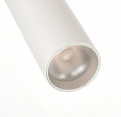 LED-skinnespot Slim 1-faset, hvid, aluminium, 5 W, 2.700 K