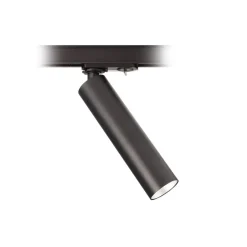 LED-skinnespot Slim 1-faset, sort, aluminium, 5 W, 2.700 K