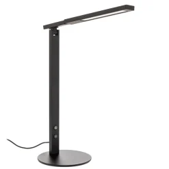 LED-skrivebordslampe Ideal med dæmper, sort