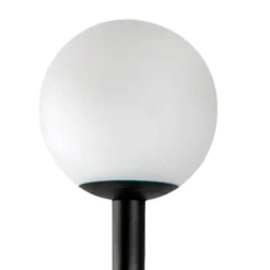 LED-sokkellampe Cuca, sort, stål, IP65, højde 50 cm