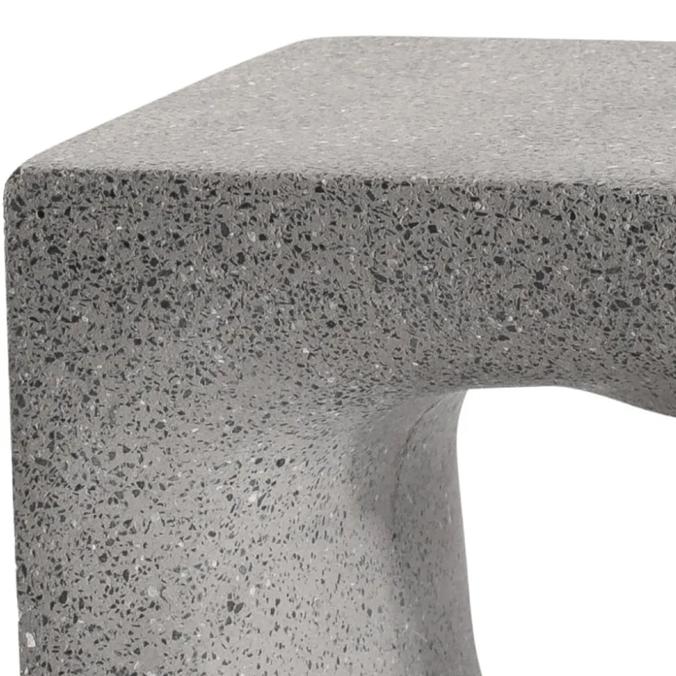 LED-sokkellampe Glint, 3000K, 40 cm, grå, beton, IP55