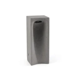 LED-sokkellampe Grot, 2700K, grå, beton, IP55, højde 40 cm