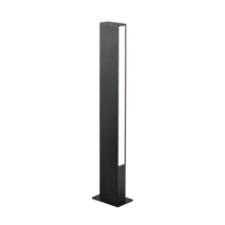 LED-sokkellampe Lir, højde 60 cm, mørkegrå metal