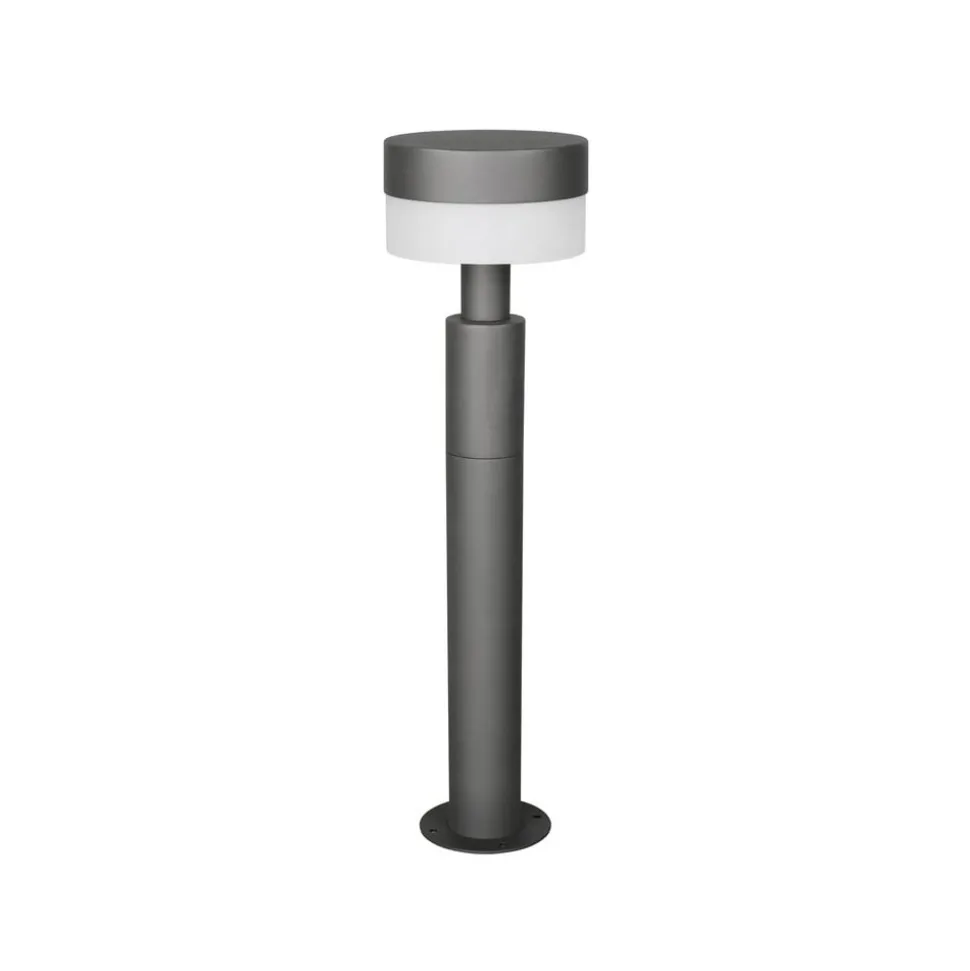 LED-sokkellampe Mackenzie, højde 50 cm, antracit, støbt aluminium