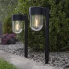 LED-sokkellampe solcelle Cupola i sæt af 2
