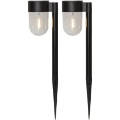 LED-sokkellampe solcelle Cupola i sæt af 2