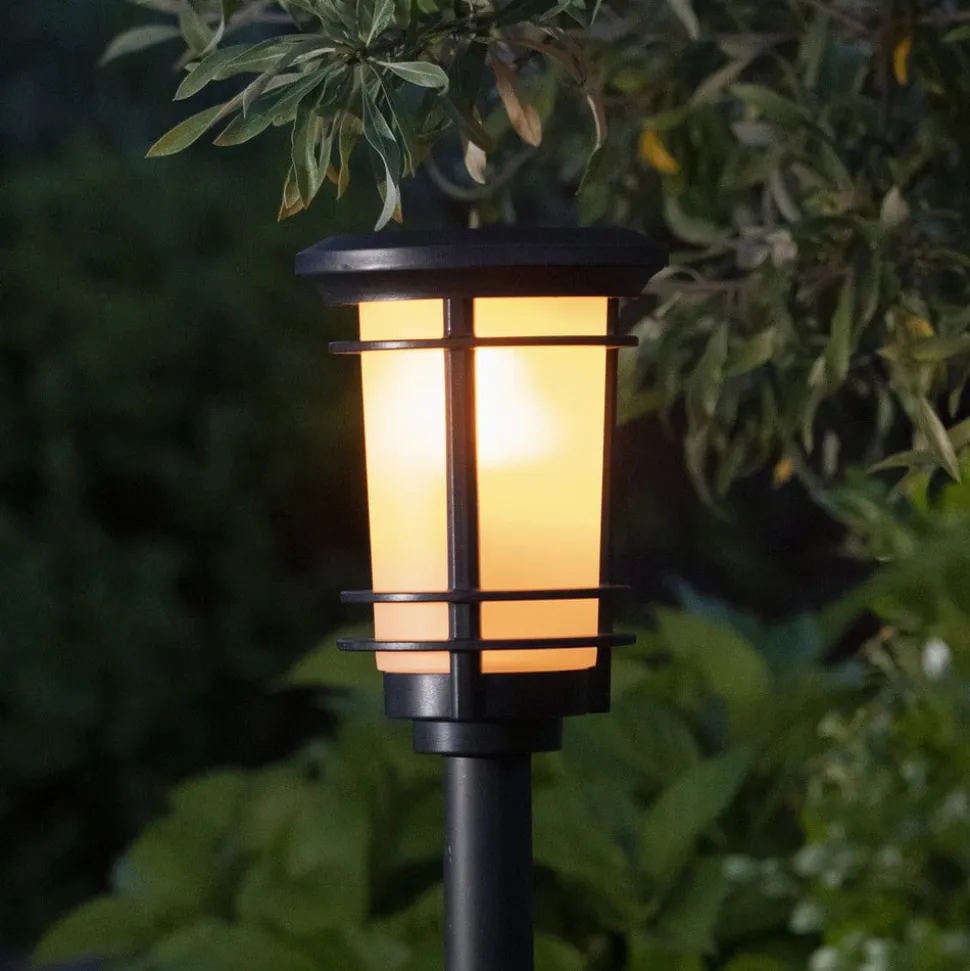 LED-sokkellampe solcelle Flame med flammeeffekt
