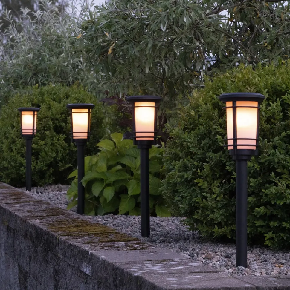 LED-sokkellampe solcelle Flame med flammeeffekt