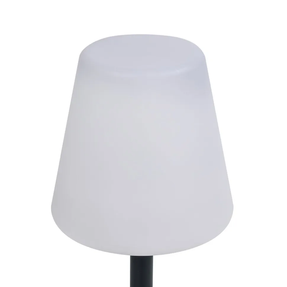 LED-solcellebordlampe OSL-50012 med genopladeligt batteri og USB-kabel