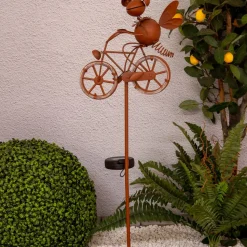 LED-solcelle-dekorationslampe 5282414 med cykel