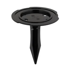 LED-solcellelampe 36505, jordspyd, væglampe, sort, aluminium