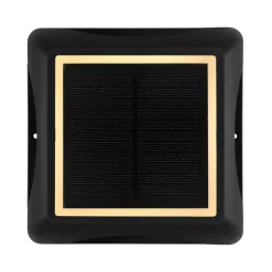 LED-solcellelampe 36505, jordspyd, væglampe, sort, aluminium