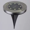 LED-solcellelampe 33414 med jordspyd, sort