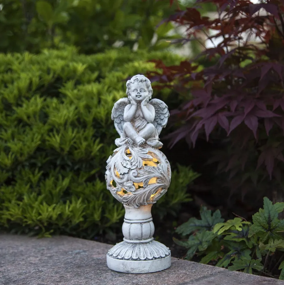 LED-solcellelampe Angel