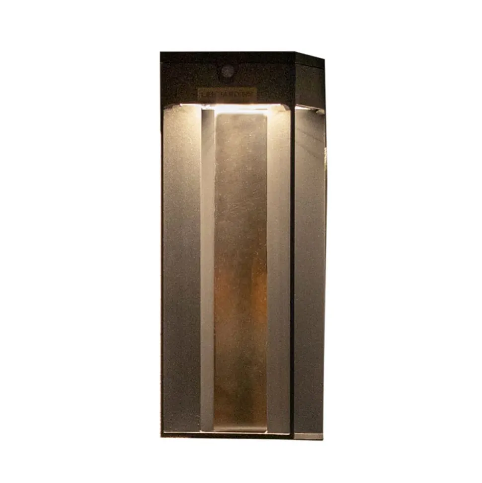 LED-solcellelampe Blade med sensor, grå