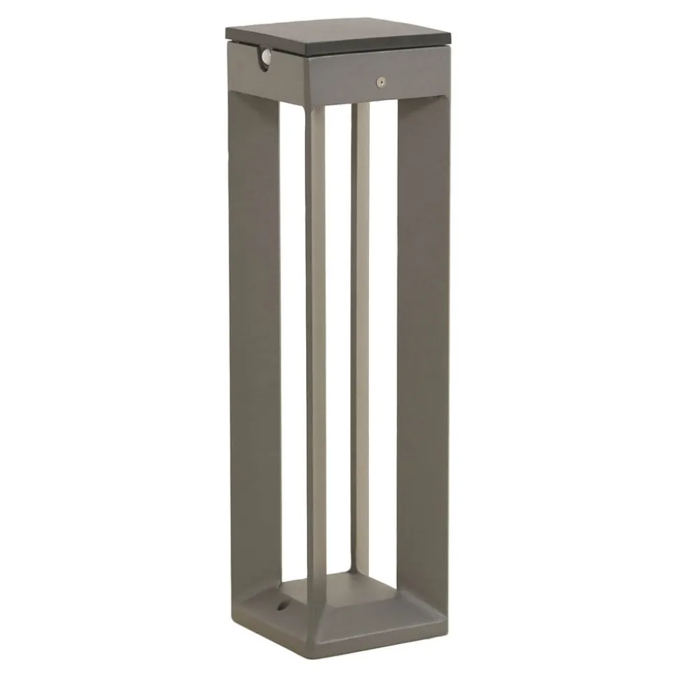 LED-solcellelampe Borne med sensor, 45 cm, grå