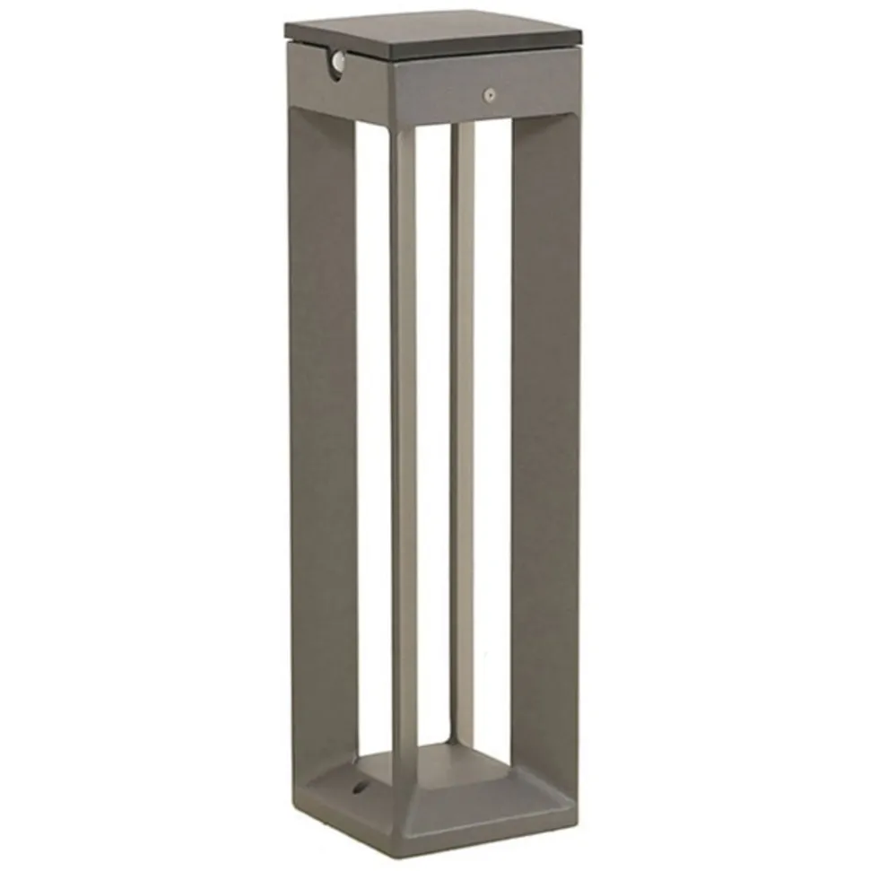 LED-solcellelampe Borne med sensor, 45 cm, grå