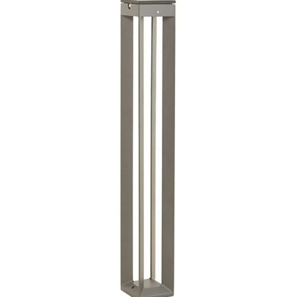 LED-solcellelampe Borne med sensor, 90 cm, grå
