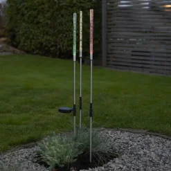 LED-solcellelampe Bubbly i sæt af 3, flerfarvet