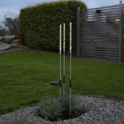 LED-solcellelampe Bubbly i sæt af 3, varm hvid