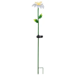 LED-solcellelampe Daisy i daisyform
