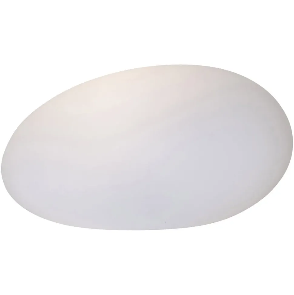 LED-solcellelampe Globy i stenform, længde 26,5 cm