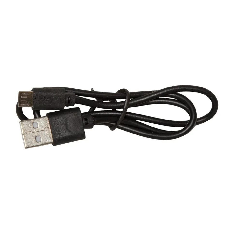 LED-solcellelampe Marron, højde 40 cm, brun, metal, USB-C