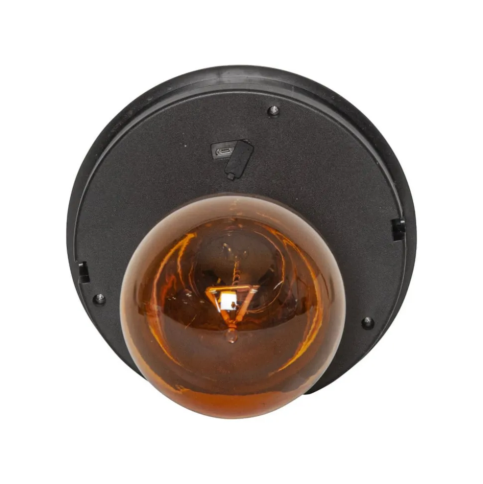 LED-solcellelampe Marron, højde 25 cm, brun, metal, USB-C