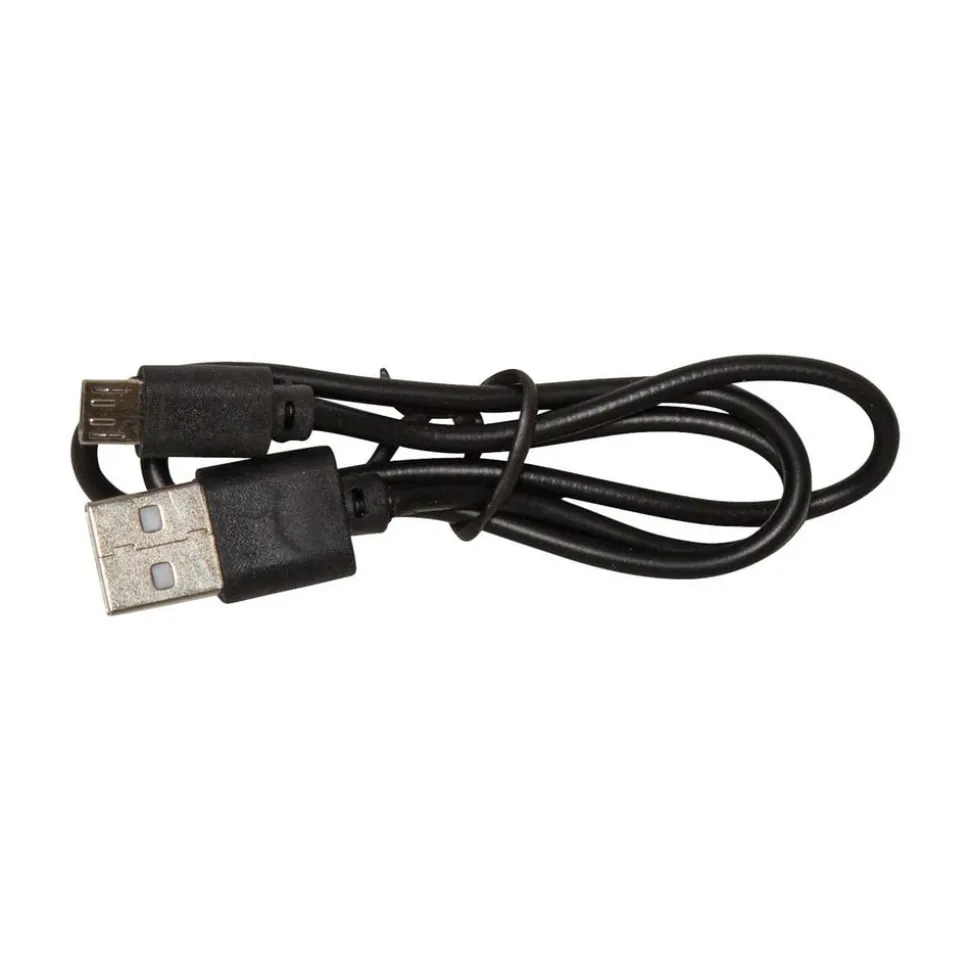 LED-solcellelampe Marron, højde 25 cm, brun, metal, USB-C
